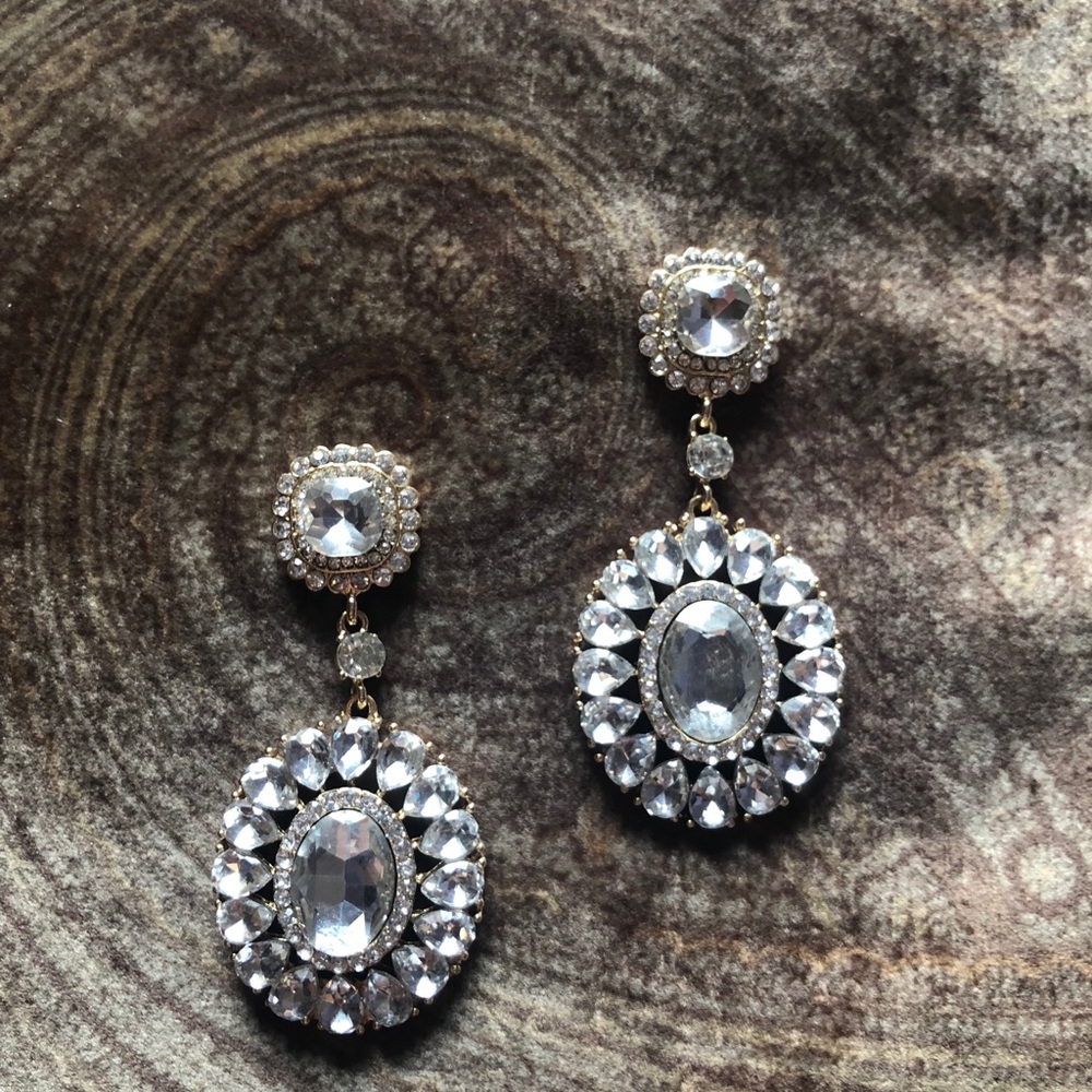 Crystal Statement Bridal Earrings, Wedding Earring